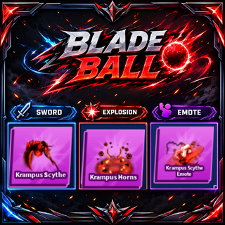 [ Limited Set ] Krampus Scythe + Explosion + Emote | FAST DELIVERY✅
