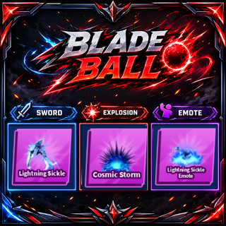 [ Limited Set ] Lightning Sickle + Explosion + Emote | FAST DELIVERY✅
