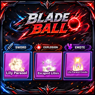 [ Limited Set ] Lily Parasol + Explosion + Emote | FAST DELIVERY✅