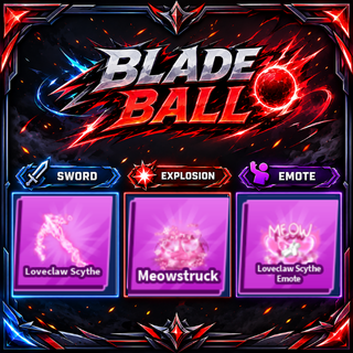 [ Limited Set ] Loveclaw Scythe + Explosion + Emote | FAST DELIVERY✅