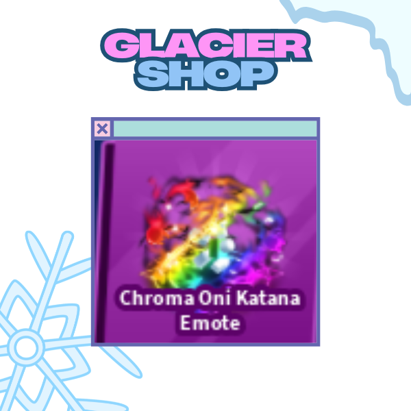 Chroma Oni Katana Emote ( Limited )