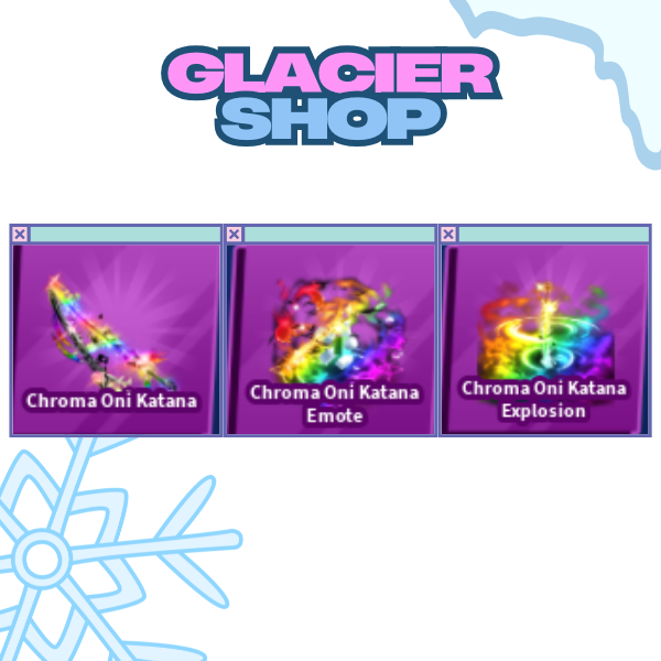 Chroma Oni Katana + Explosion + Emote ( Limited Set )