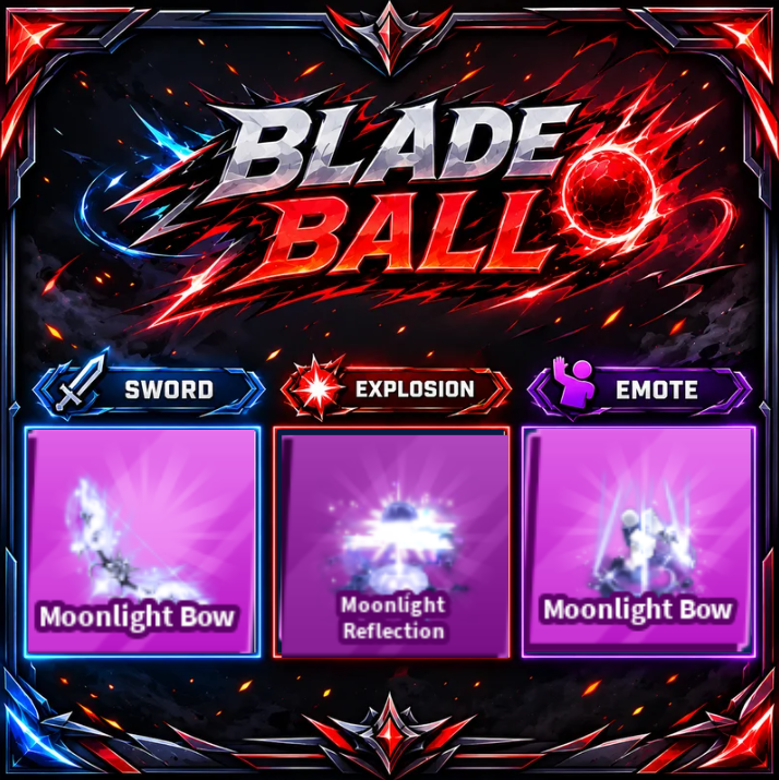 [ Limited Set ] Moonlight Bow + Explosion + Emote | FAST DELIVERY✅