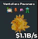BS5042 Gold Ventoliero Pavonero 1.1B/s
