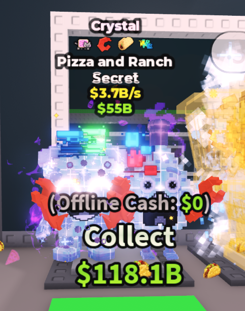 CRYSTAL PIZZA AND RANCH 3.7B/S (TACO + 3 TRAITS) – STEAL A BRAINROT – FAST DELIVERY & TRUSTED #V5QP2D