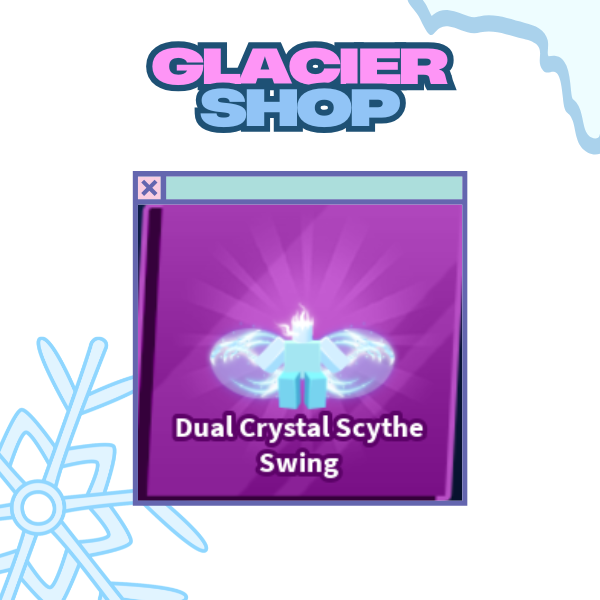 Crystal Dual Scythe Swing Emote ( Limited )