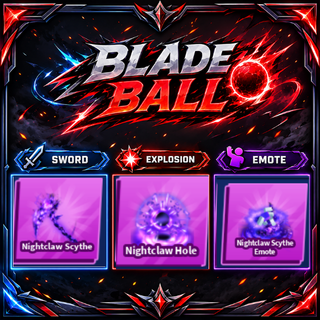 [ Limited Set ] Nightclaw Scythe + Explosion + Emote | FAST DELIVERY✅