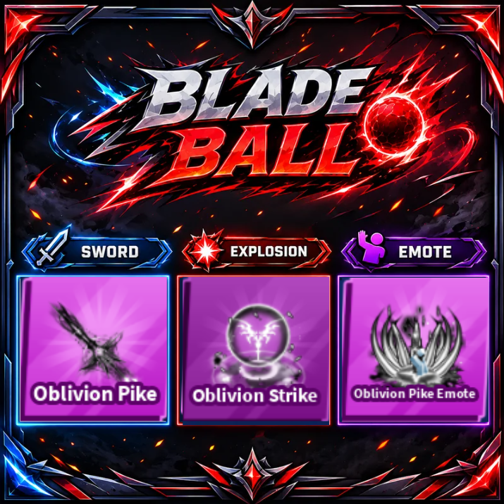 [ Limited Set ] Oblivion Pike + Explosion + Emote | FAST DELIVERY✅