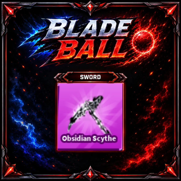[ Limited Sword ] Obsidian Scythe | FAST DELIVERY✅
