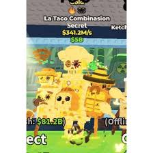 🥇🌮✨ Gold La Taco Combinasion ✨🌮🥇 | 341.2M/s 🔢 2 Traits | ⚡ Easy • 💸 Cheap • 🚀 Fast Delivery 📦 Trusted
