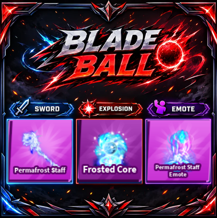 [ Limited Set ] Permafrost Staff + Explosion + Emote | FAST DELIVERY✅