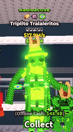 ✨ 17.9M/s ☢️  Radioactive Triplito Tralaleritos - 3 Traits Secret | Steal A Brainrot ⚡ FAST DELIVERY ⚡