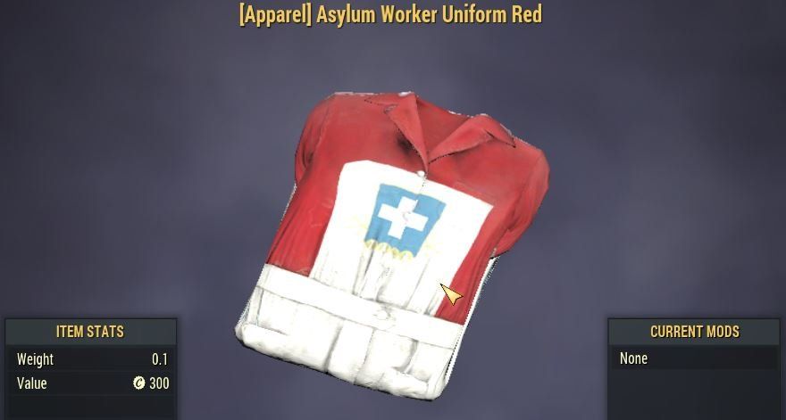 [ PS4'PS5 ] Asylum Worker Uniform Red (instant delivery)