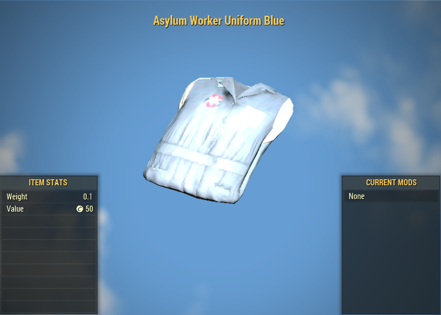 [ Xbox ] Asylum Worker Uniform Blue (instant delivery)