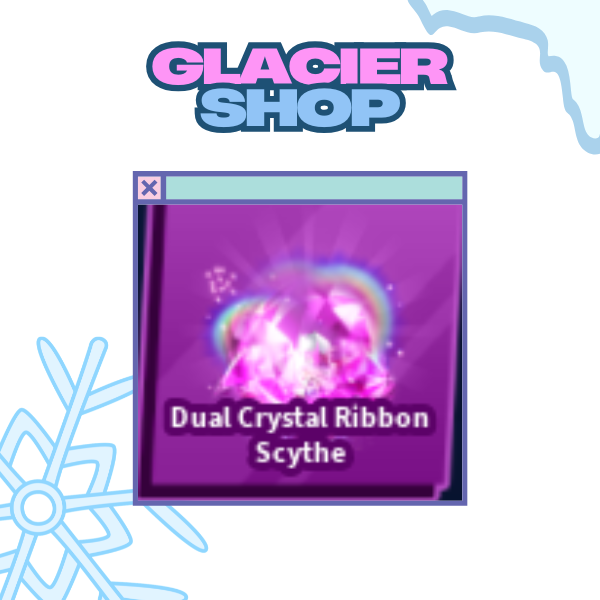 Dual Crystal Ribbon Scythe Emote ( Limited )