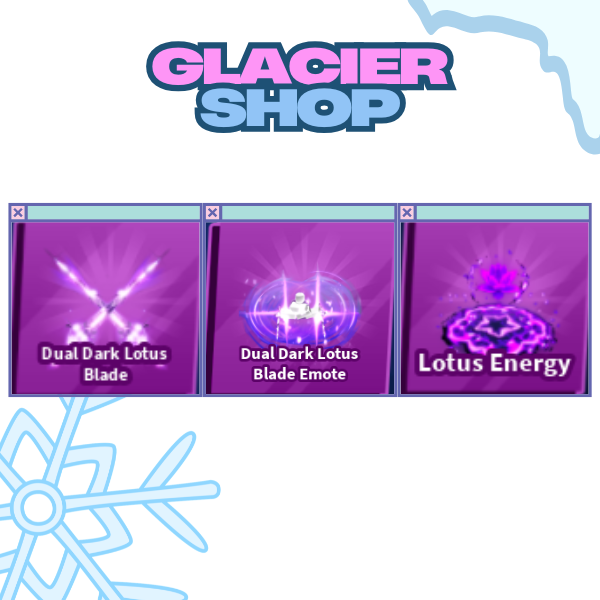 Dual Dark Lotus Blade + Explosion + Emote ( Limited Set )
