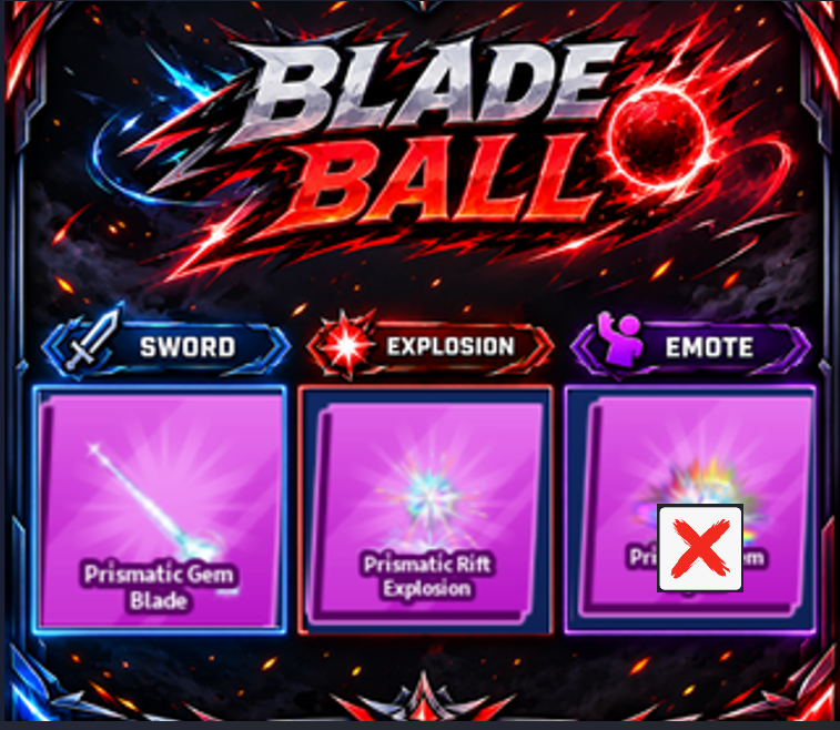 [ Limited Set ] Prismatic Gem Blade + Explosion  | FAST DELIVERY✅
