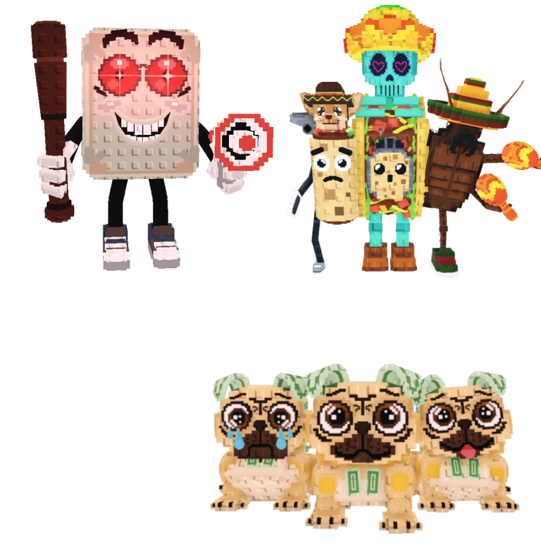 [BUNDLE] - 🐉 1x Tang Tang Kelentang 🐉 1x La Taco Combinasion 🐉 1x Los Puggies
