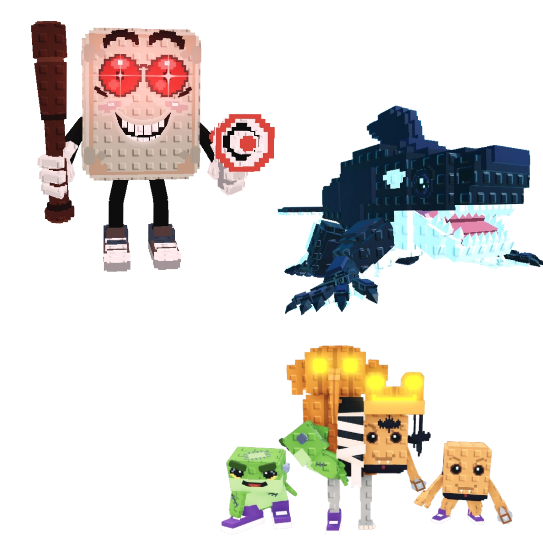 [BUNDLE] - 🏵️ 1x Tang Tang Kelentang 🏵️ 1x Orcaledon 🏵️ 1x Los Spooky Combinasionas