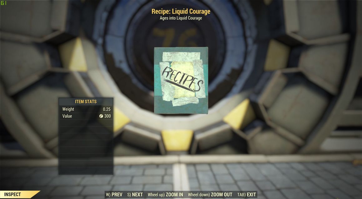 [ PC ] Recipe: Liquid Courage (instant delivery)