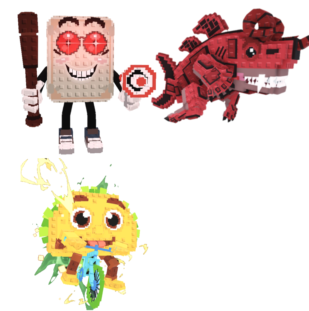 [BUNDLE] - 🪐 1x Tang Tang Kelentang 🪐 1x Tacorita Bicicleta 🪐 1x Eviledon