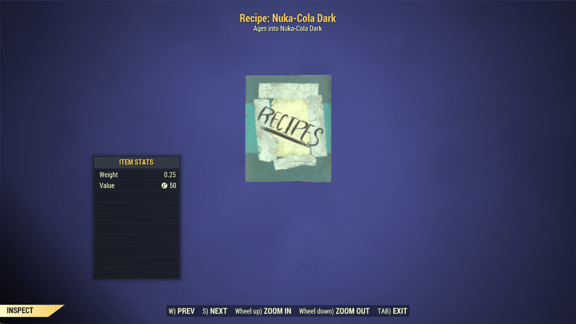[ Xbox ] Recipe: Nuka-Cola Dark (instant delivery)