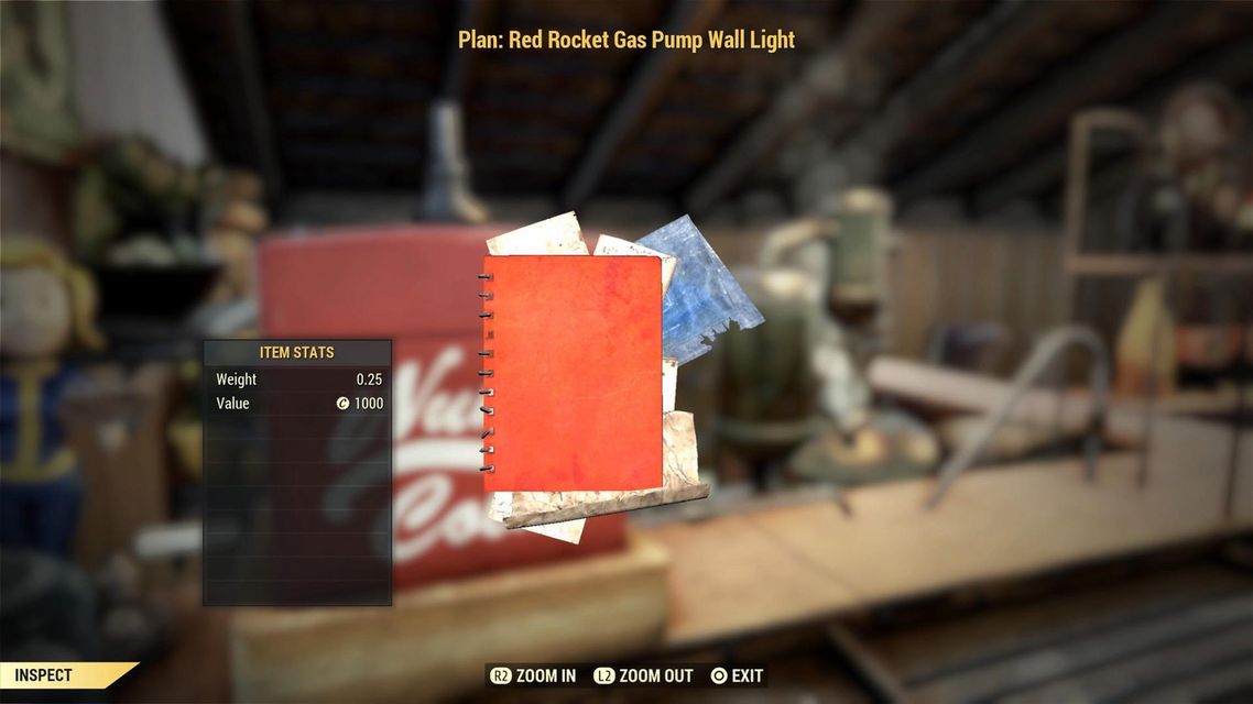 [ Xbox ] Plan: Red Rocket Gas Pump Wall Light (instant delivery)