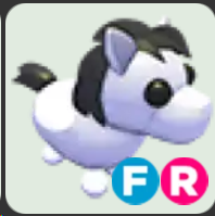 Shetland Pony White ▪️FR🐸Ultra-Rare🚀Pets⚡24/7 Online🚀