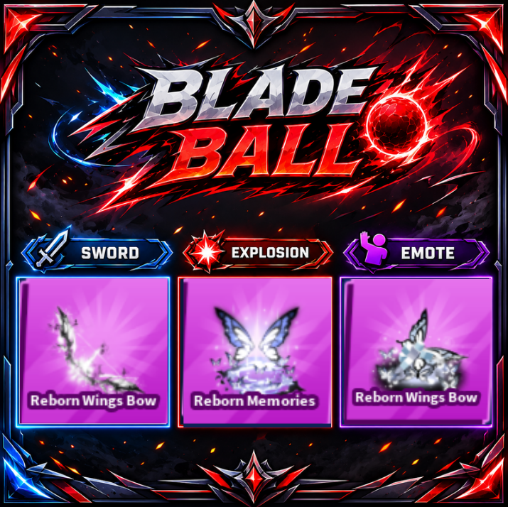 [ Limited Set ] Reborn Wings Bow + Explosion + Emote | FAST DELIVERY✅