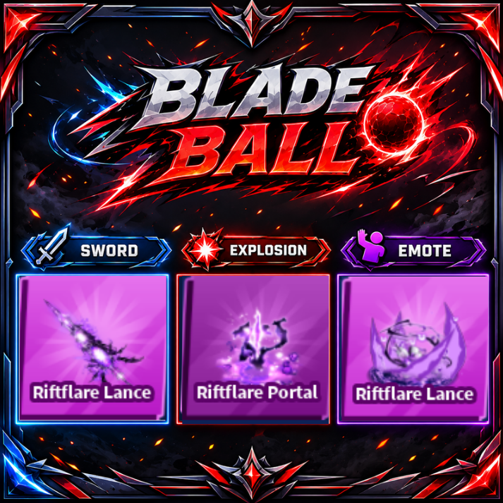 [ Limited Set ] Riftflare Lance + Explosion + Emote | FAST DELIVERY✅