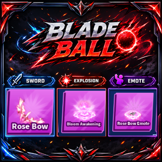 [ Limited Set ] Rose Bow + Explosion + Emote | FAST DELIVERY✅