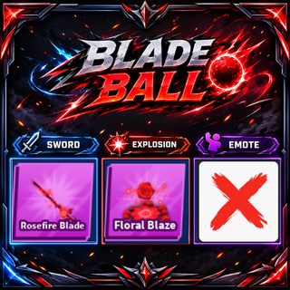 [ Limited Set ] Rosefire Blade + Explosion  | FAST DELIVERY✅
