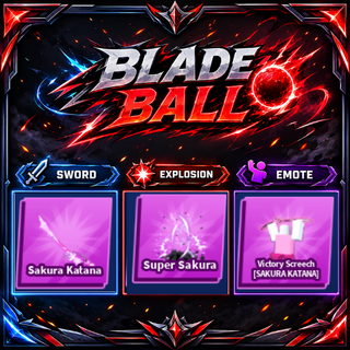 [ Limited Set ] Sakura Katana + Explosion + Emote | FAST DELIVERY✅