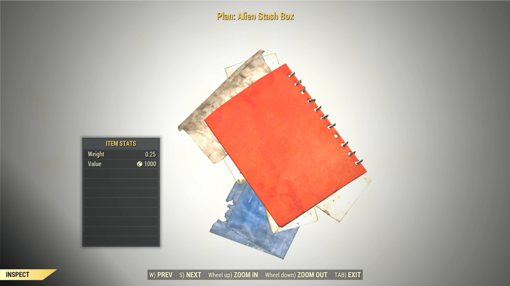 [ PC ] Plan: Alien Stash Box (instant delivery)