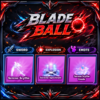 [ Limited Set ] Serene Scythe  + Explosion + Emote | FAST DELIVERY✅