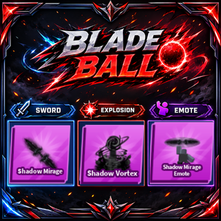 [ Limited Set ] Shadow Mirage + Explosion + Emote | FAST DELIVERY✅