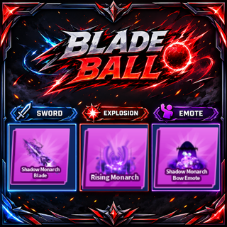 [ Limited Set ] Shadow Monarch Blade + Explosion + Emote | FAST DELIVERY✅