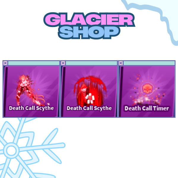Death Call Scythe + Explosion + Emote ( Limited Set )