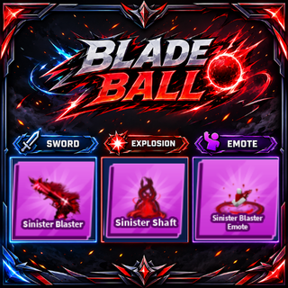 [ Limited Set ] Sinister Blaster + Explosion + Emote | FAST DELIVERY✅