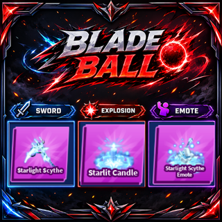 [ Limited Set ] Starlight Scythe + Explosion + Emote | FAST DELIVERY✅