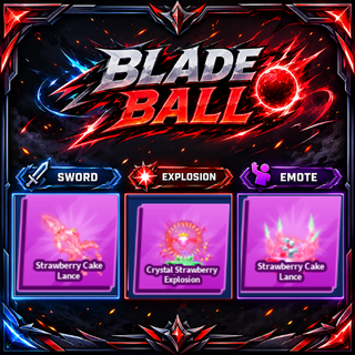 [ Limited Set ] Strawberry Cake Lance + Explosion + Emote | FAST DELIVERY✅