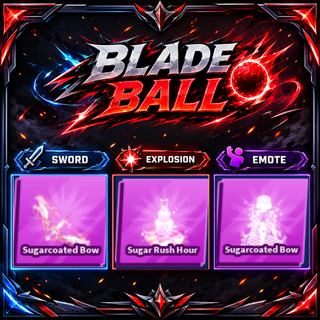 [ Limited Set ] Sugarcoated Bow + Explosion + Emote | FAST DELIVERY✅