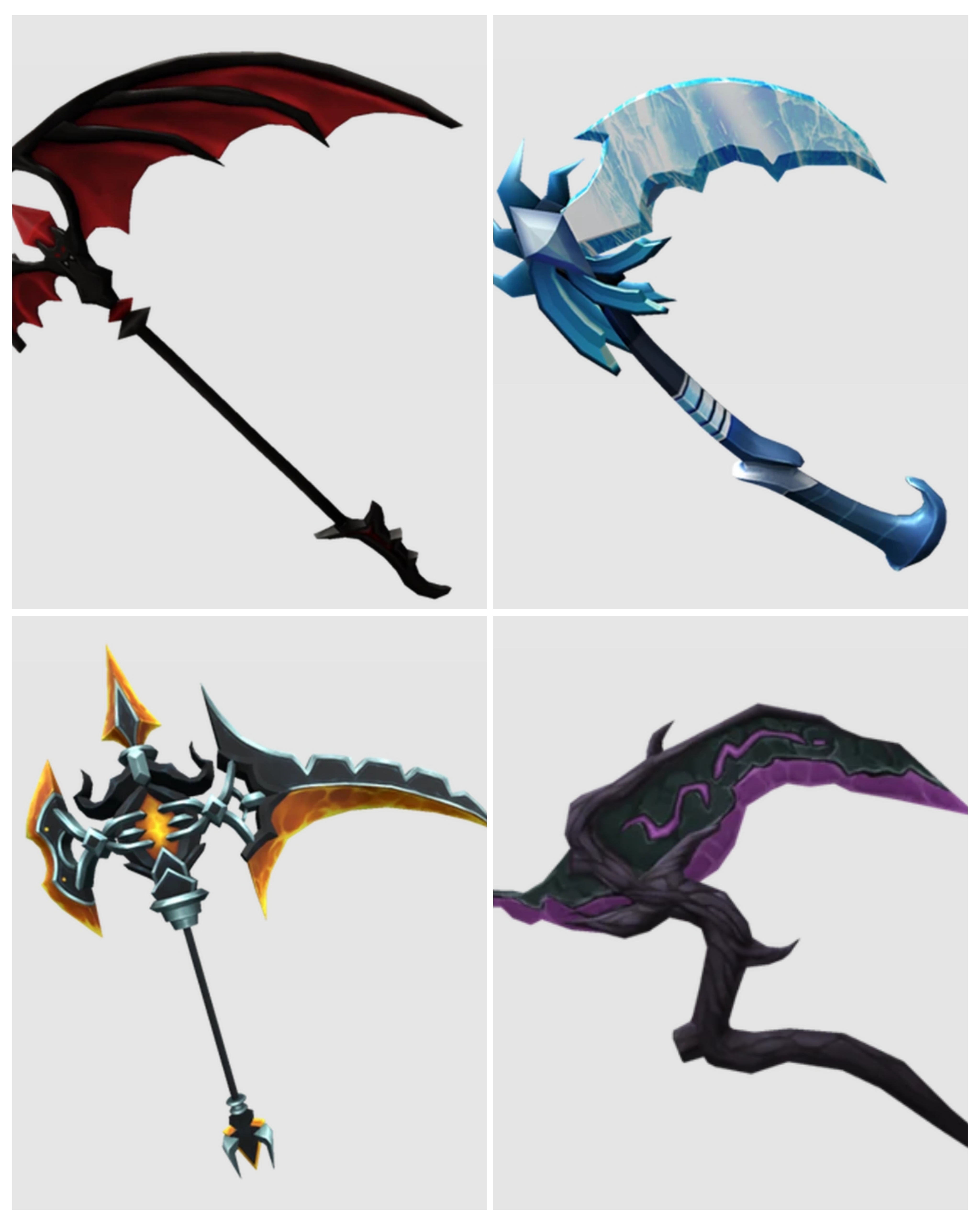 SCYTHE ANCIENT SET ⚡ ELDERWOODSCYTHE+HALLOW SCYTHE+ICEWING+BATWING ⚡ INSTANT DELIVERY 🚚