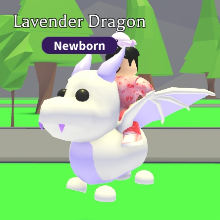 Lavender Dragon No Potion | Adopt Me | Fast Delivery