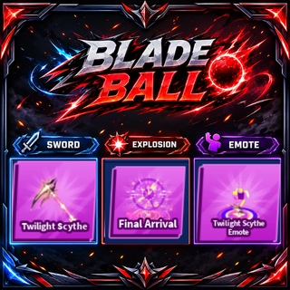 [ Limited Set ] Twilight Scythe + Explosion + Emote | FAST DELIVERY✅