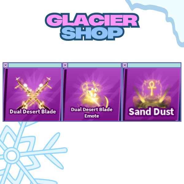 Dual Desert Blade + Explosion + Emote ( Limited Set )