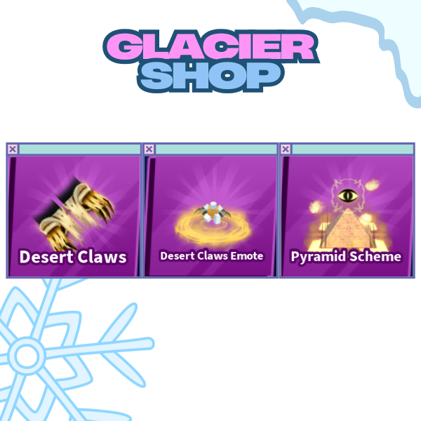 Desert Claws + Explosion + Emote ( Limited Set )