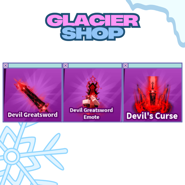 Devil Greatsword + Explosion + Emote ( Limited Set )