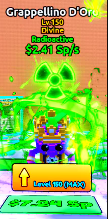 GRAPPELINO D'ORO RADIOACTIVE