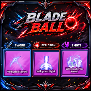 [ Limited Set ] Valkyrien Scythe + Explosion + Emote | FAST DELIVERY✅